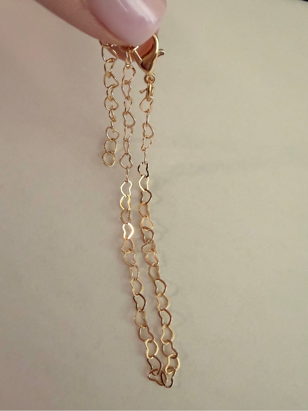 NWOT~ 14k Gold Heart Bracelet